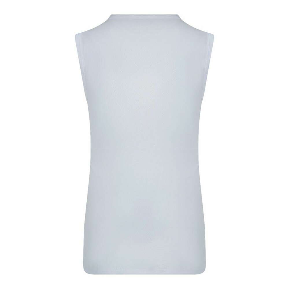 Heren mouwloos shirt met V-hals M3000 Wit