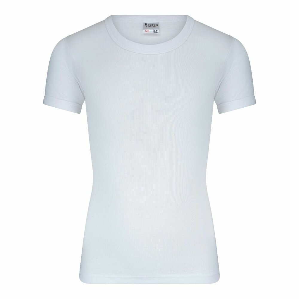 Jongens T-shirt met O-Hals en K.M. M3000 Wit