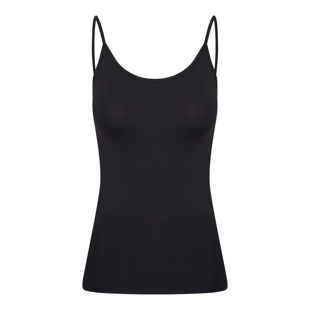 Dames spaghetti hemd Elegance Zwart