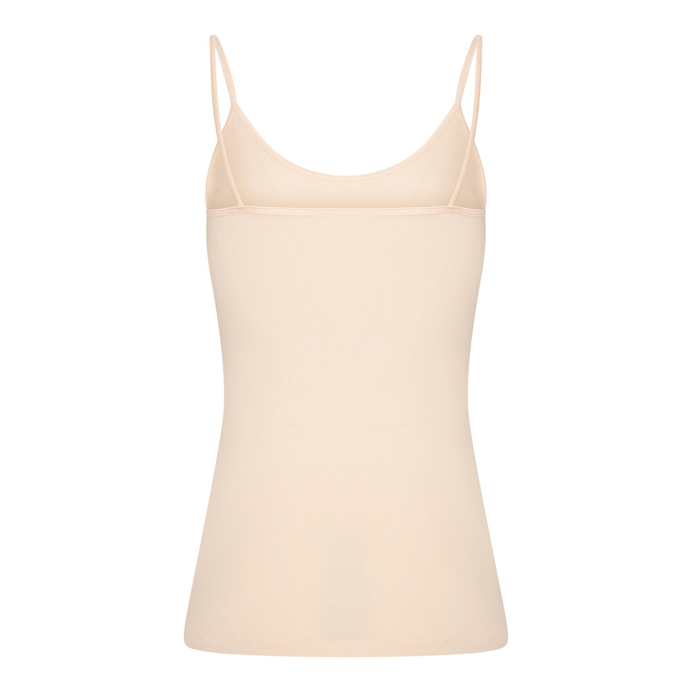 Dames spaghetti hemd Elegance Ivory Cream (Huidskleur)