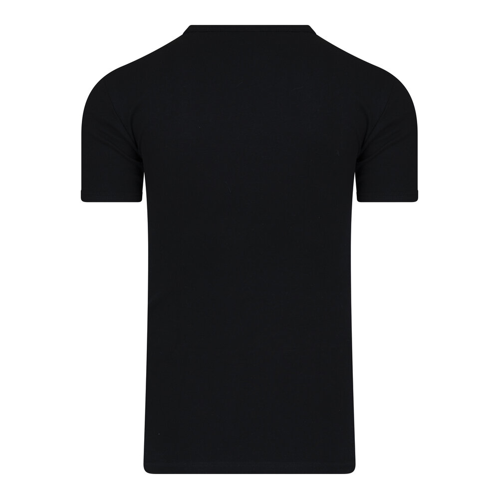Extra lang heren T-shirt met O-Hals M3000 Zwart