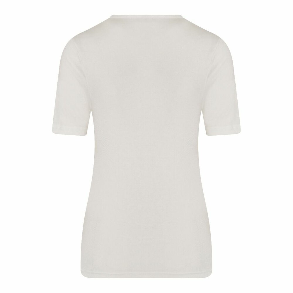 Thermo Dames shirt met met korte mouw Wolwit