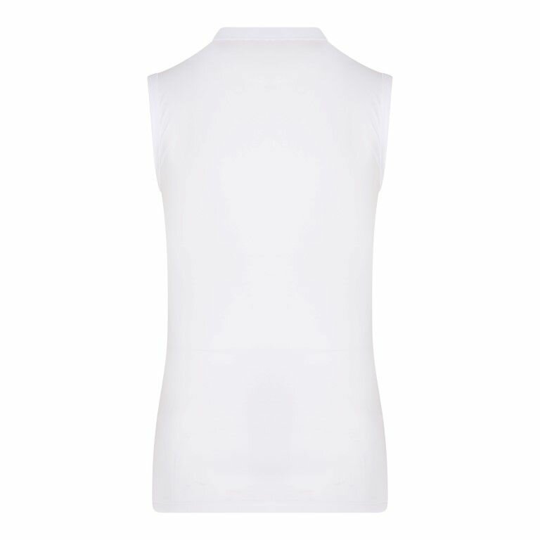 Heren mouwloos shirt O-Hals Comfort Feeling Wit