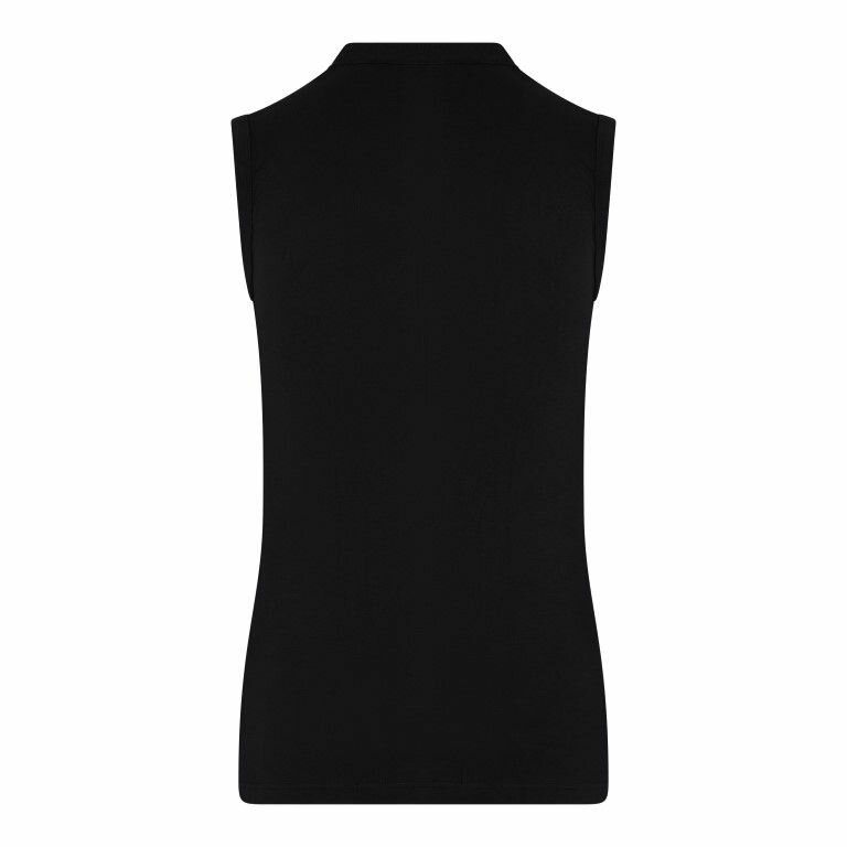 Heren mouwloos shirt O-Hals Comfort Feeling Zwart