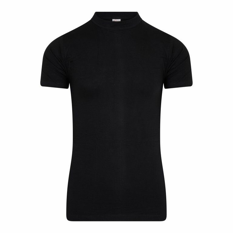 Heren T-shirt met O-Hals Comfort Feeling Zwart