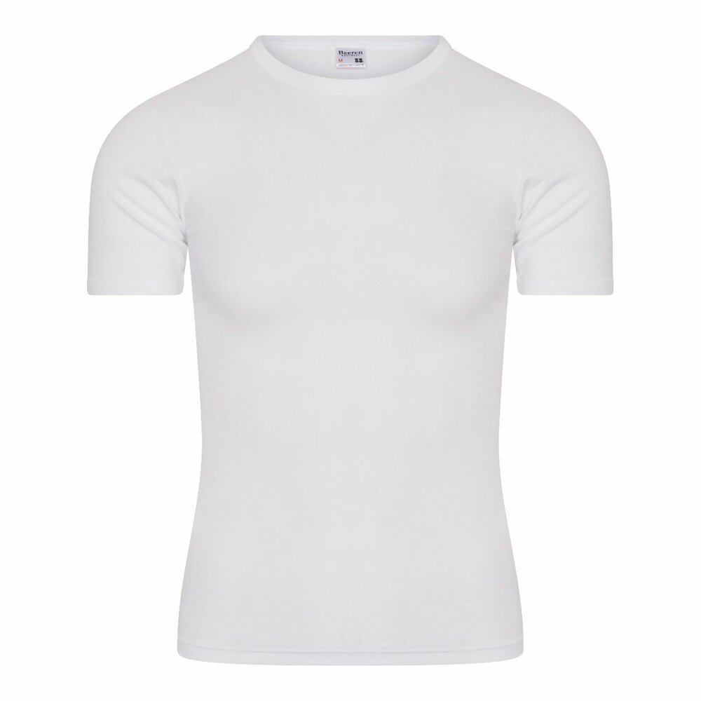 Heren T-shirt met O-Hals Beeren Young (Tactel) Wit