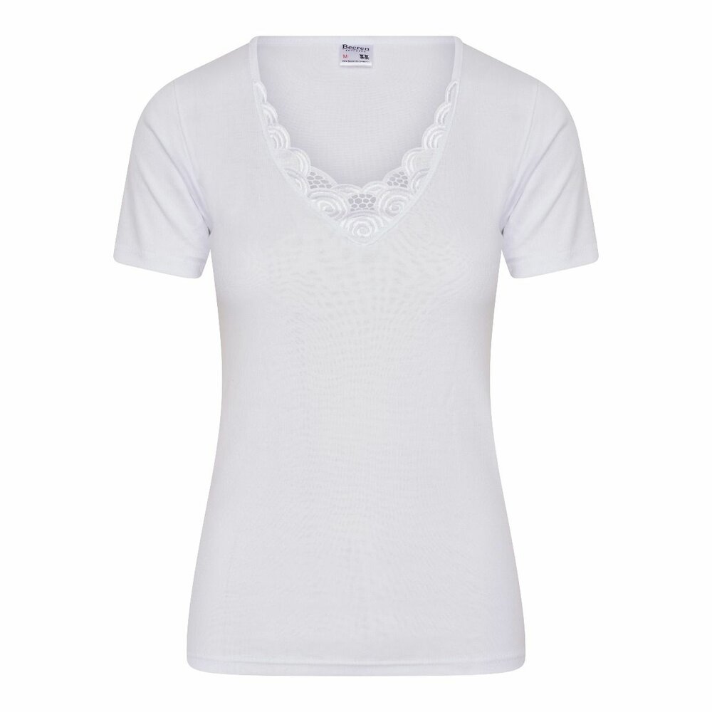 Dames onderblouse (T-shirt) met korte mouw Beatrix M3000 Wit