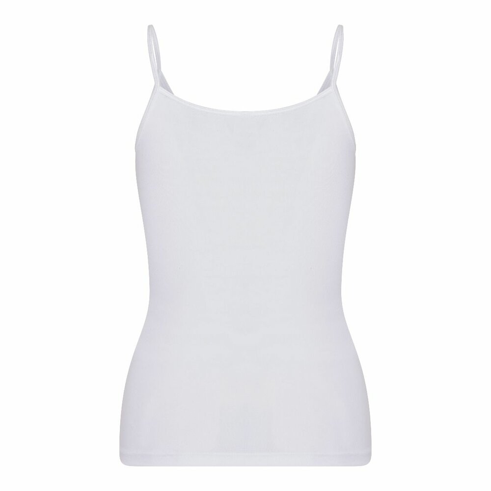 Dames hemd spaghetti bandje Beeren Young (Tactel) Wit