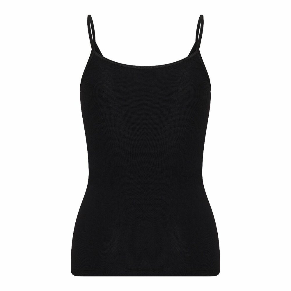 Dames hemd spaghetti bandje Beeren Young (Tactel) Zwart