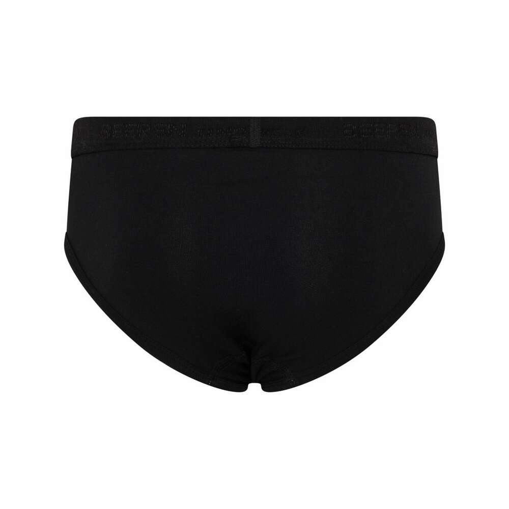 2 pack jongens slip Beeren Young (Tactel) Zwart