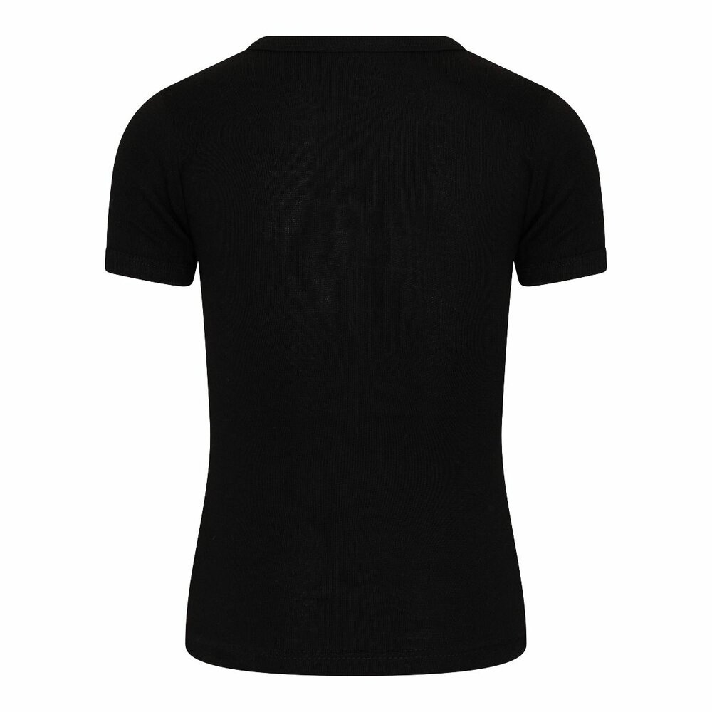 Jongens T-shirt met V-hals en K.M. M3000 Zwart