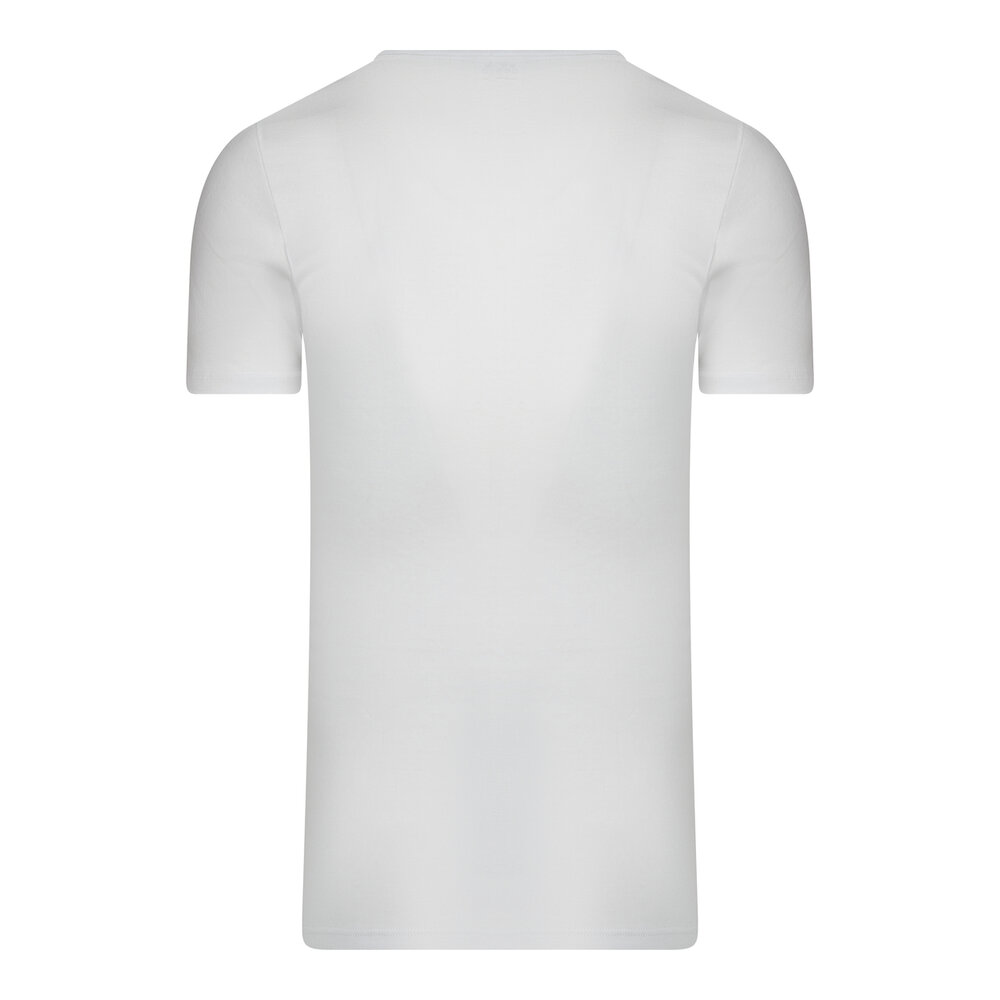 5-Pack Extra lange heren T-shirts met diepe V-hals M3000 Wit