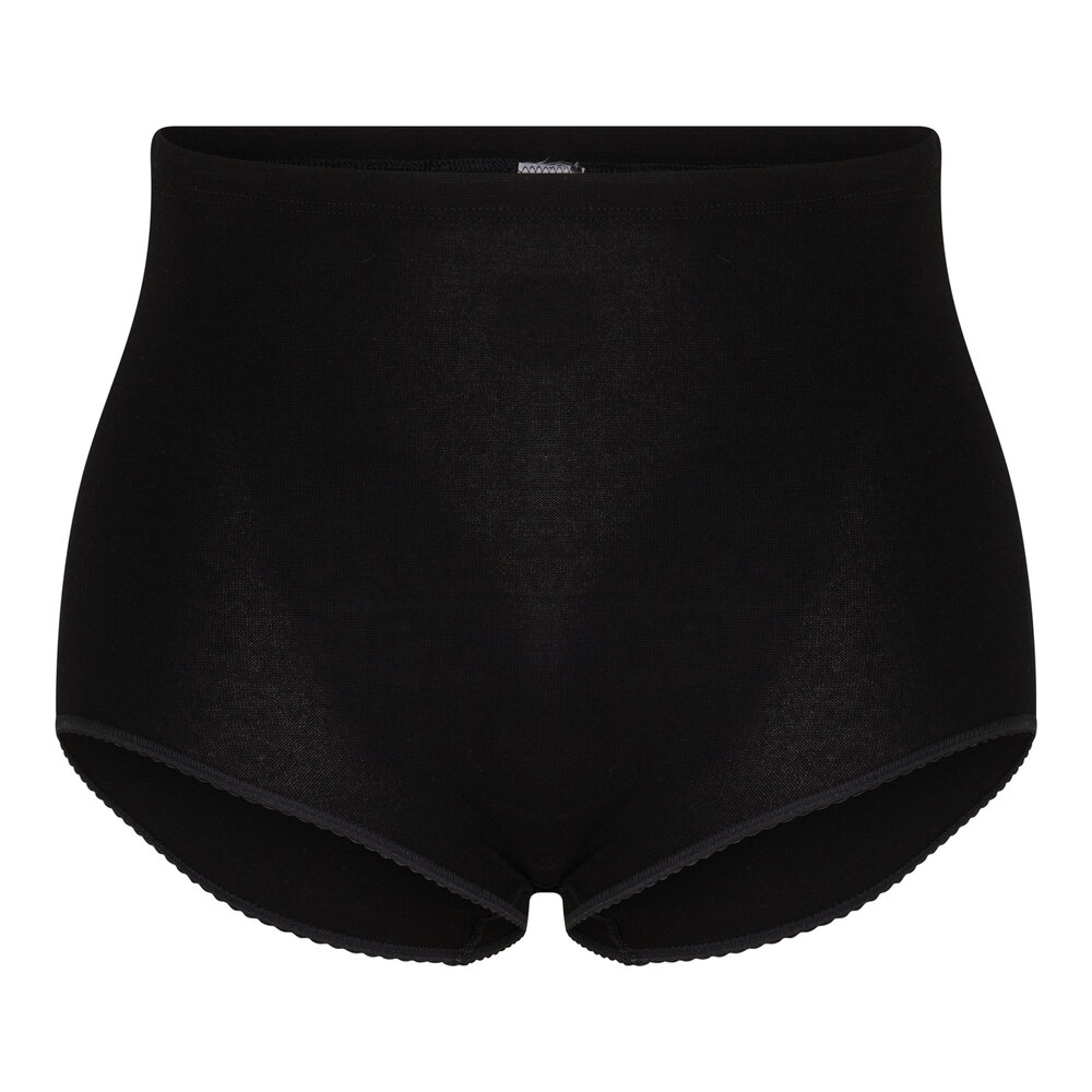2 pack dames tailleslip (Maxi) Briljant Zwart 