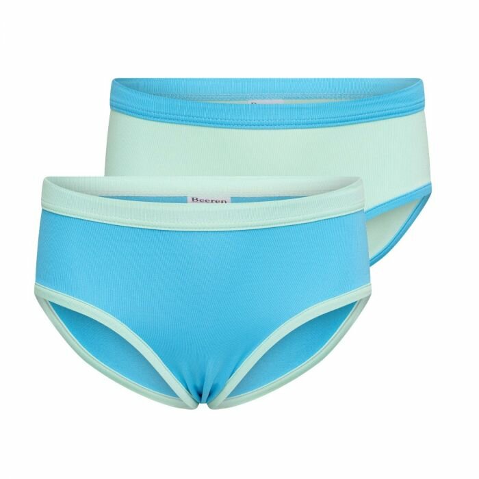 2-Pack Mix&amp;Match meisjes slips Mint/Turqouise