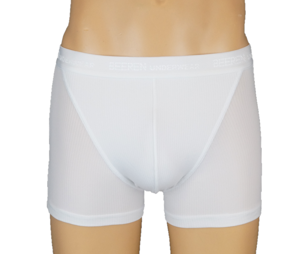 3-Pack Heren Boxershort Rib Beeren Young Wit