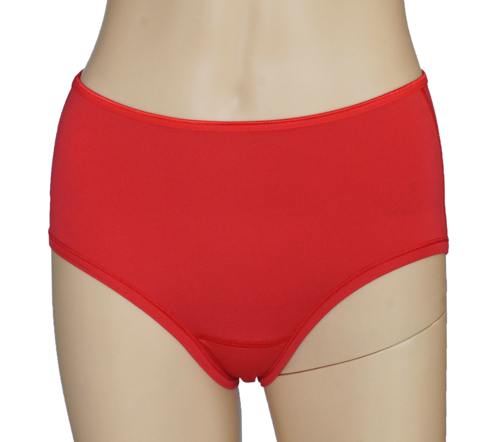 Dames maxi slip Elegance Rood