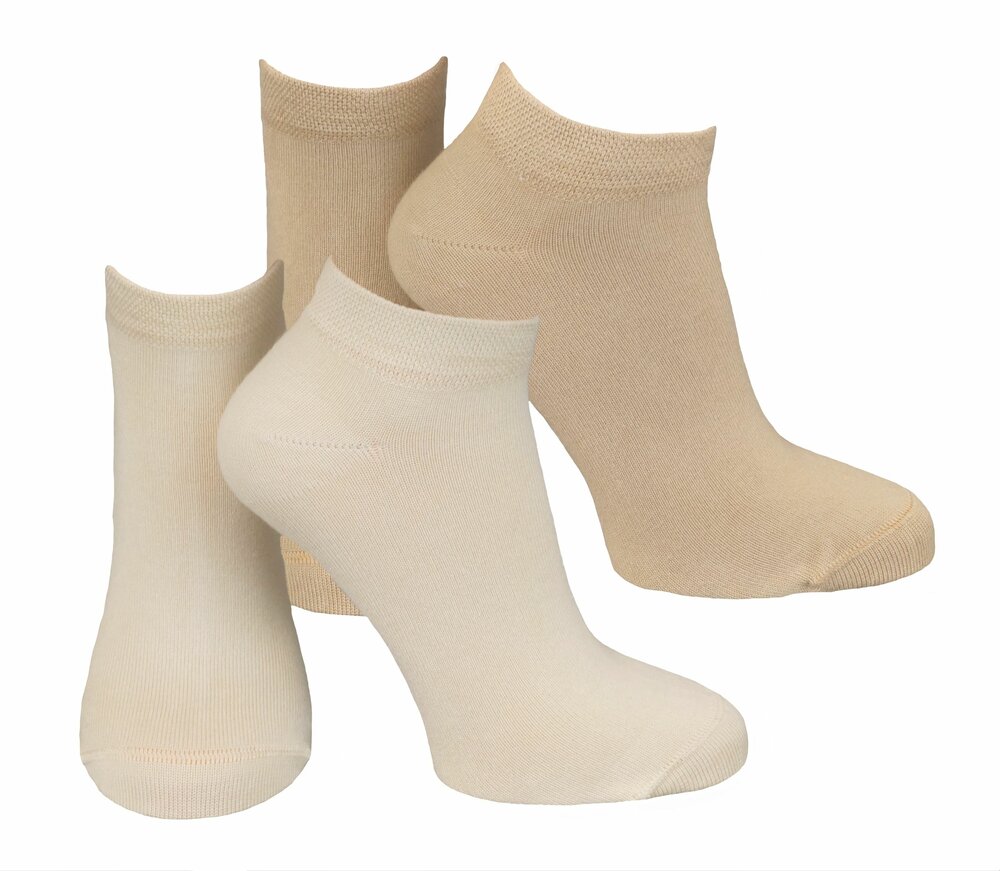 2-Paar Naadloos Bamboe Shortsocks 