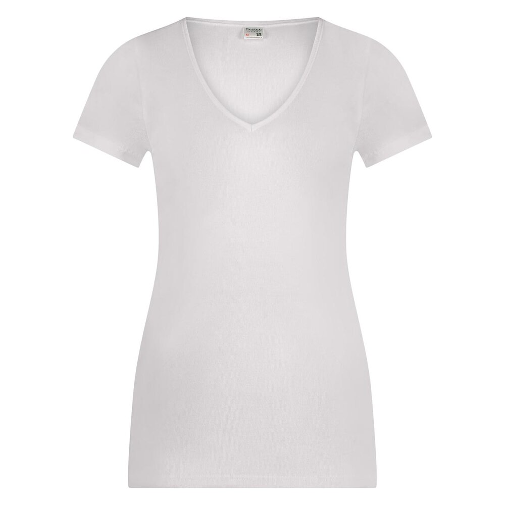 10-pack Dames Beeren  T-shirt met  V-hals en korte mouw M3000 Wit