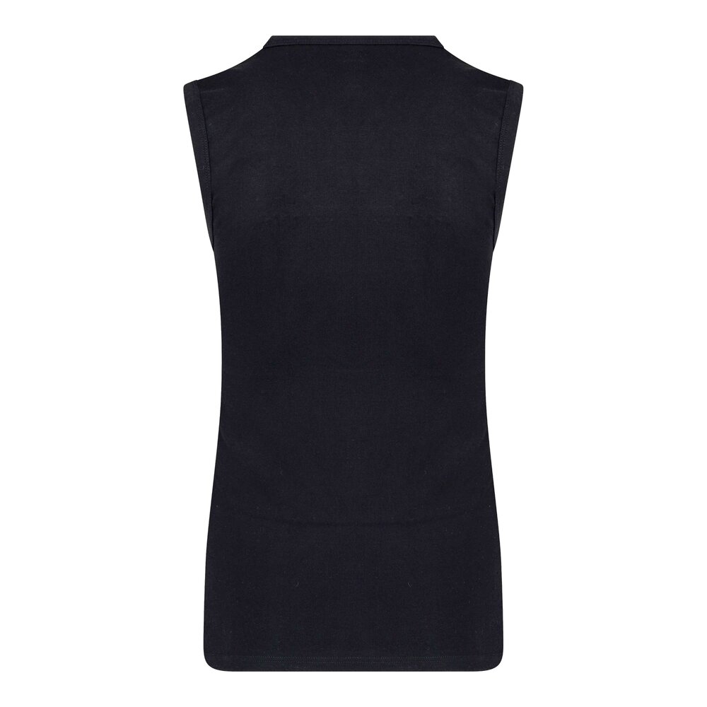 10-pack Heren mouwloos shirt met V-hals M3000 Zwart