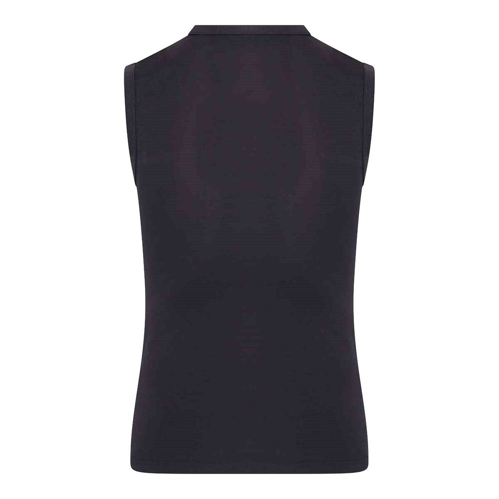 Heren mouwloos shirt met O-Hals Beeren Young (Tactel) Zwart