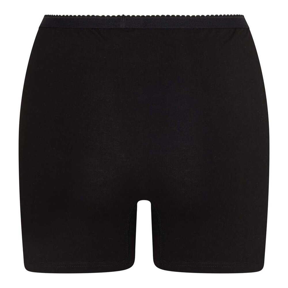 2 pack dames boxershort Softly met lange pijp Zwart