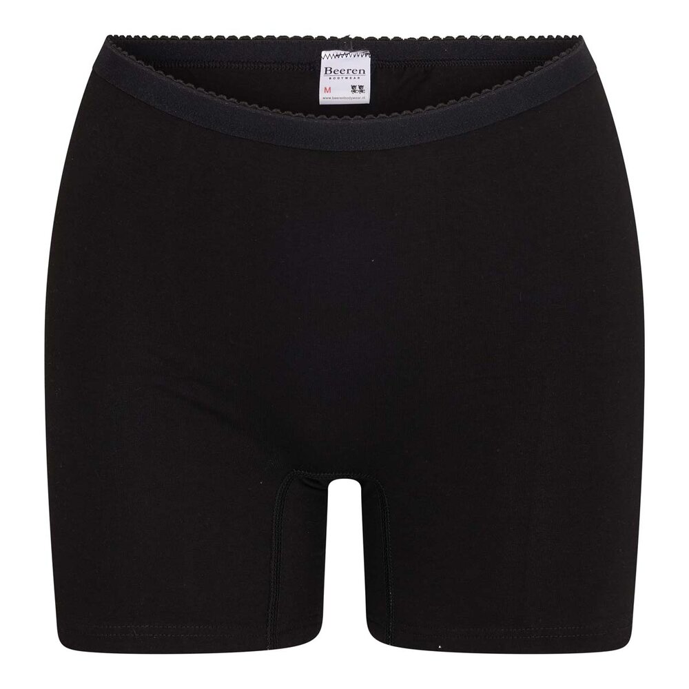 2 pack dames boxershort Softly met lange pijp Zwart