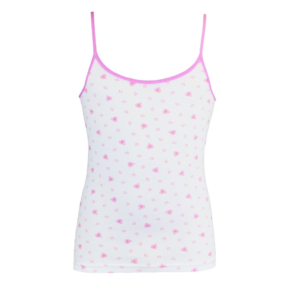 6-Pack Meisjes Tops Love Roze