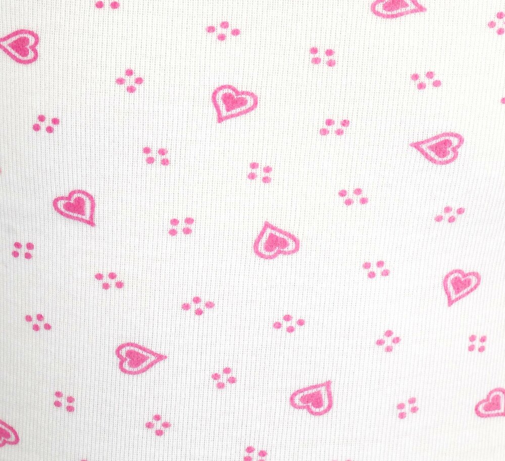 6-Pack Meisjes Tops Love Roze