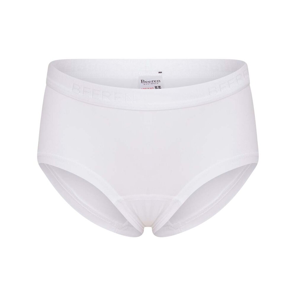 2 pack meisjes short Beeren Young (Tactel) Wit