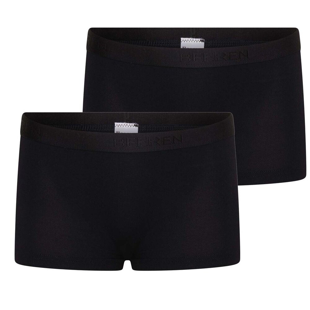 2 pack meisjes boxershort Beeren Young (Tactel) Zwart