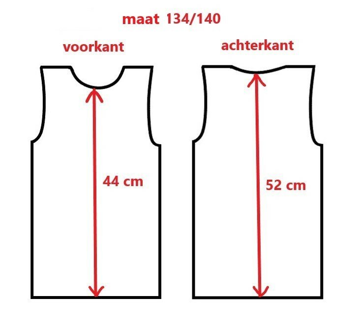 Jongens mouwloos shirt Beeren young Ricardo Groen