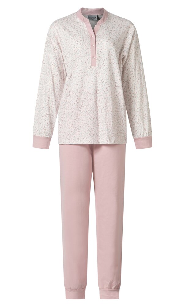 Dames pyjama 12-4232 jersey geprint Roze