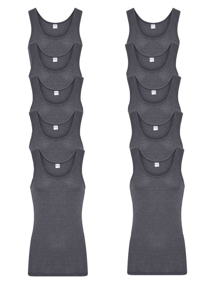 10-Pack Heren singlet M55 Zwart