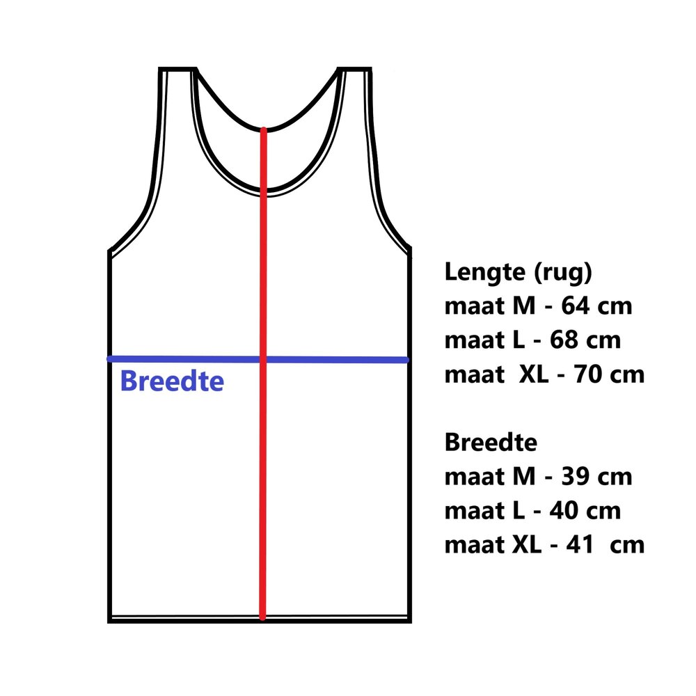 Heren singlet Comfort Feeling Wit