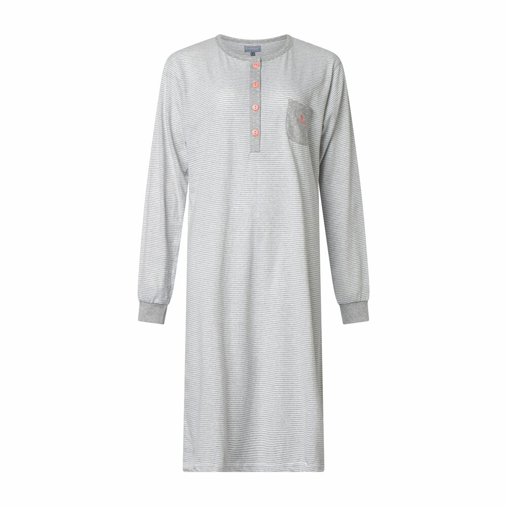 Nachthemd tricot grijs maat XL