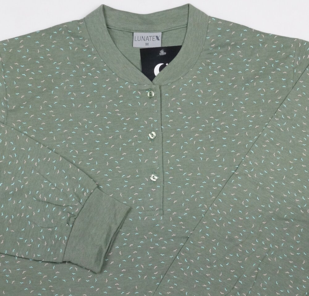 Dames pyjama 100% tricot Katoen Groen 