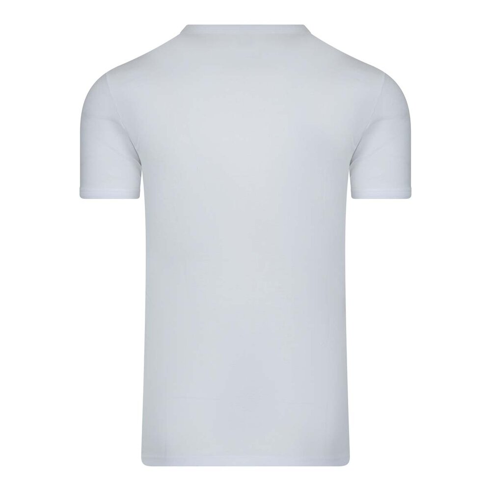 9+1 GRATIS Heren T-shirts met ronde hals en K.M. M3000 Wit 