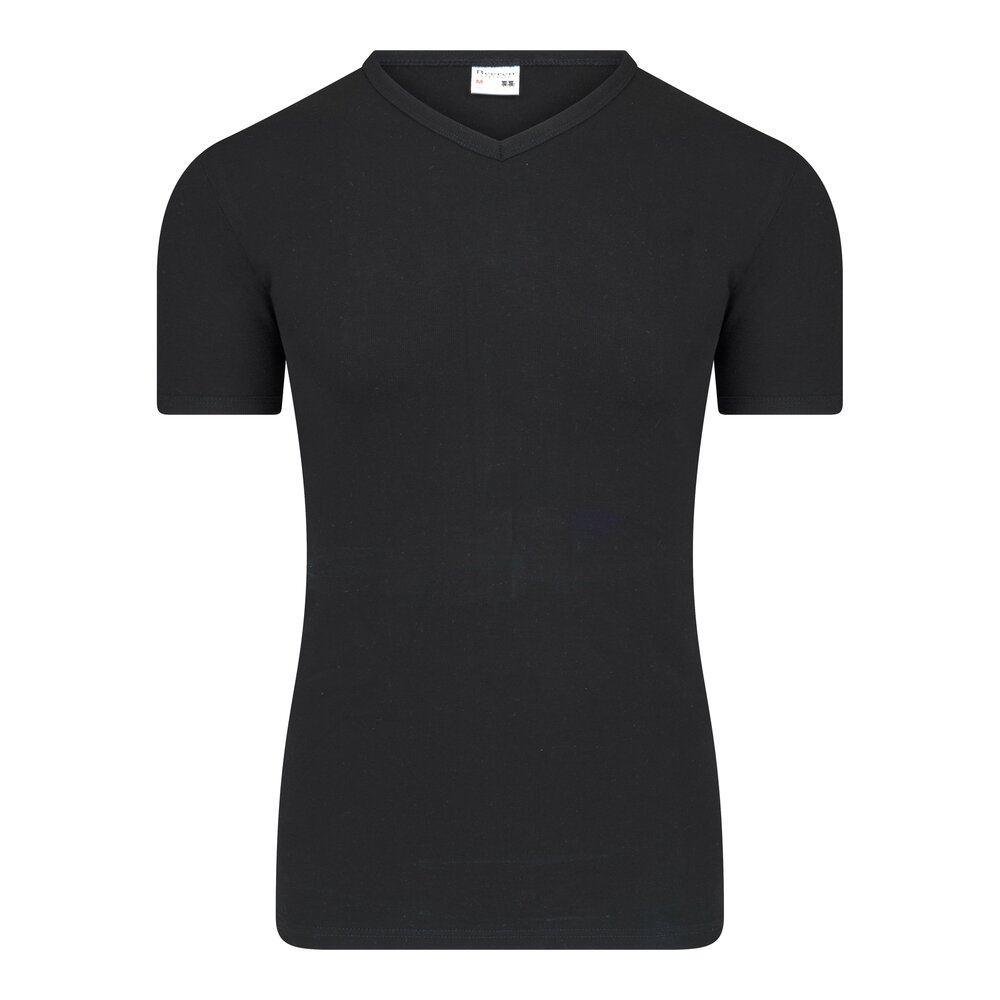 9+1 GRATIS Heren T-shirts met V-hals en K.M. M3000 Zwart