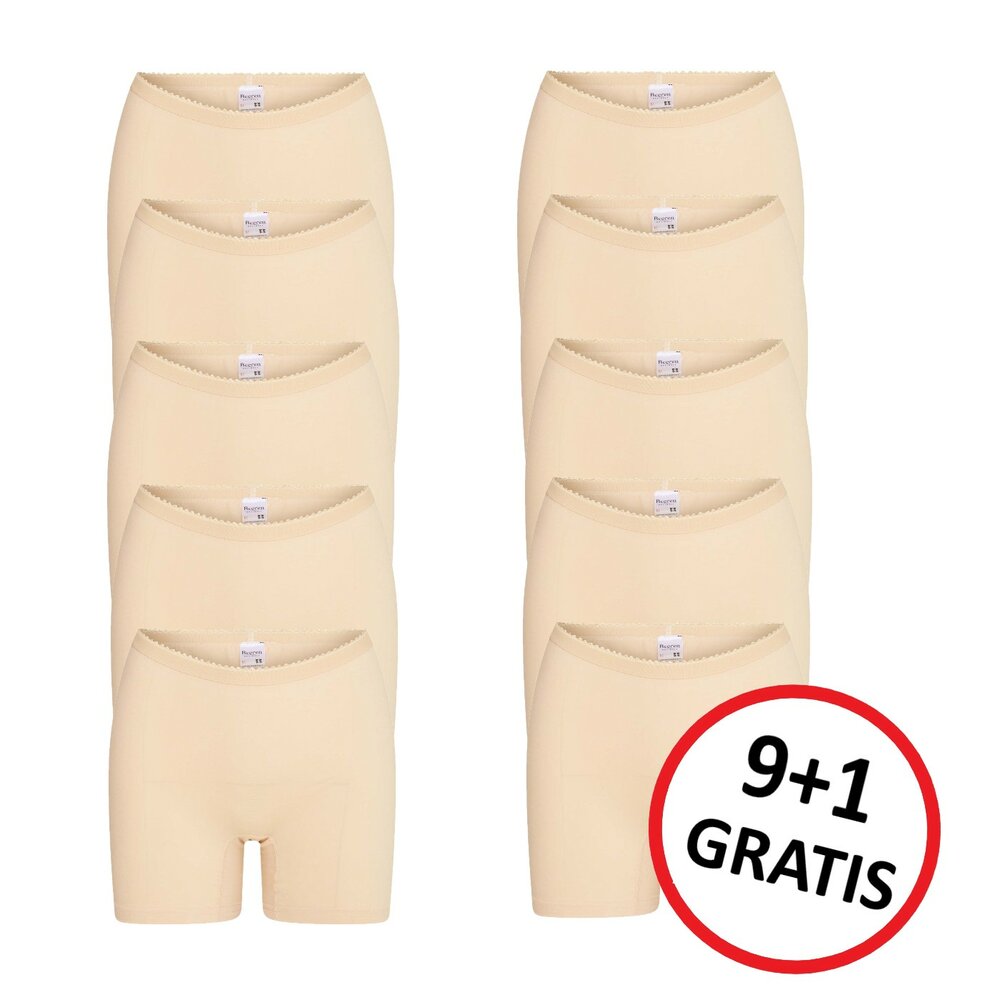 9+1 GRATIS dames boxershorts Softly Huid