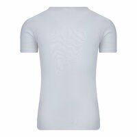 Heren T-shirt met diepe V-hals en K.M. M3000 Wit