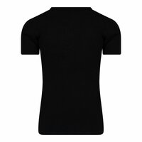 Heren T-shirt met diepe V-hals en K.M. M3000 Zwart