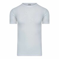 Heren T-shirt met O-hals en K.M. M3000 Wit