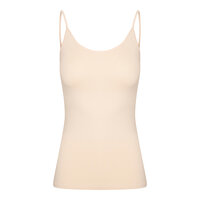Dames spaghetti hemd Elegance Ivory Cream (Huidskleur)