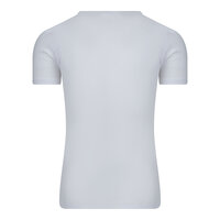 Extra lang heren T-shirt met diepe V-hals M3000 Wit