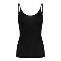 Dames spaghetti hemd Comfort Feeling Zwart