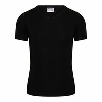 Jongens T-shirt met V-hals en K.M. M3000 Zwart
