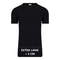 10-pack Extra lange heren T-shirts met O-Hals M3000 Zwart