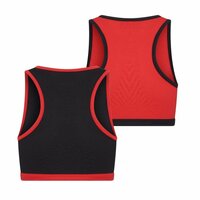 2-Pack Mix&amp;Match meisjes hesjes Rood/Zwart