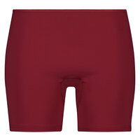 Dames short Elegance met lange pijp Donkerrood