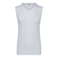 10-pack Heren mouwloos shirt met V-hals M3000 Wit